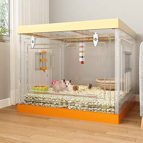 NEZIH Hamster -Käfig Großes Glas, Chinchilla -Häuser, Hoch Transparentes Pp -Material Für Eichhörnchen/Eidechse/Schildkröte/Rutin -Huhn/C-Single-Layer 5-Piece Set von NEZIH