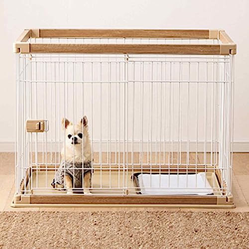 NEZIH Hundespielstifte Pet Playpen, Abs -Harz -Holzkorn Und Metallrahmen, Leicht Zu Reinigen Und Zu Installieren, Klein/Mittel/Groß/Übergroß/L-120 * 66.5 * 55.5Cm von NEZIH