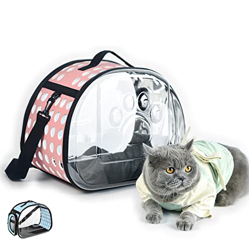 NFTIGB Pet Atmungsaktiver transparenter Rucksack für Katzen, Rucksack für Hunde, von Fluggesellschaften zugelassener Reiserucksack, entworfen für Reisespaziergänge. von NFTIGB