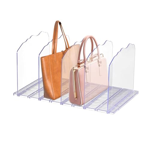 Brieftasche für Kleiderschrank, klare Regalteiler,Transparente abnehmbare Regalteiler - Moderner tragbarer Brieftaschenständer, platzsparende Tasche für Zuhause von NGUMMS