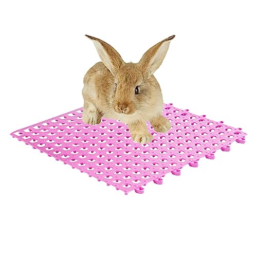 Bunny Feet Pad - Kleine Kaninchenmatte | Bunny Cage Teppich mit Belüftung rundes Loch Bitbeständig und zufällige Anpassung für Chinchilla von NGUMMS