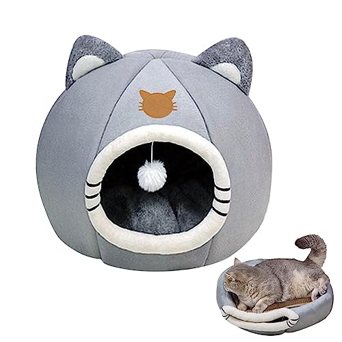 Cat Bed Cave - Große Filzkatze CaveHut für Innentaschen 2-in-1,Anti-Rutsch-Boden für weiche, beruhigende Schlafsofa für Haustiere - für kleine Tiere wie Kaninchen Meerschweinchen von NGUMMS