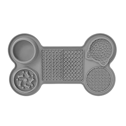 Dog Lick Mat - Leckmatten für Welpen - Futterkissen für Haustiere 5 große Saugnapfdesigns, gesunde Ernährungsgewohnheiten, verschiedene Texturdesigns für Kätzchen, Vovvar und andere Haustiere von NGUMMS