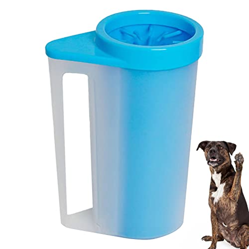 Dog Paw Washer - Silikon Haustier Füße Reinigungsbürste Tasse mit Bürste - Tragbare abnehmbare Haustierreinigungsbürste Tasse, Haustier Fußreinigung für Katzen- und Hundefüße Ngumms von NGUMMS