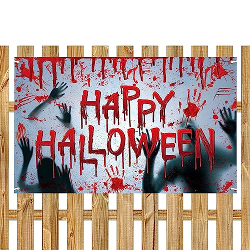 Halloween Blutdruck Hintergrund Tuch - Halloween Blutdruck Hintergrund - Fußprint Handdruck Hintergrund Bloody Backdrop Foto Backdrop für Halloween Versorgung von NGUMMS