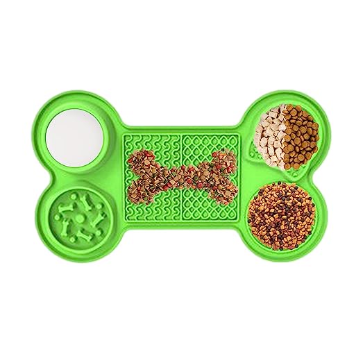 Leckschutz für Hunde | Welpen-Zeit-Feeder-Matte,Fütterung Kissen für Haustiere 5 große Saugnapfdesigns, gesunde Ernährungsgewohnheiten, verschiedene Texturdesigns für Kätzchen, Wespen und andere von NGUMMS