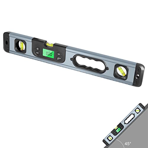 Leveler Tool - Helles LED-Display Glättungswerkzeug | 20I Wasserwaage Intelligente elektronische Winkelmesser Neigungsmesser Digitales Anzeigepegelinstrument von NGUMMS