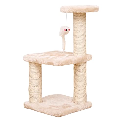 Moderner Katzenbaum | Moderner Katzenturm | Katze Kletterturm Katze hinlegen und ruhen Großes modernes Design mit mehreren Schichten quadratischen Platte Stallbasis für kleine Katze von NGUMMS