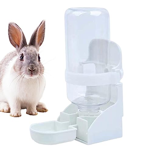 NGUMMS Automatischer Wasserspender, 500 ml staubdichter, auslaufsicherer Häschen-Futterspender, Käfig-Wassernapf für Vögel, niederländische Schweine, Hamster, tragbare Haustier-Tränke mit großer von NGUMMS