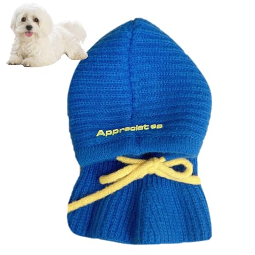 NGUMMS Häkelmütze für Hunde, Wintermütze für Hunde, Ohrenwärmer für den Winter, für Haustiere, warme Strickmütze für Haustiere, Mütze von NGUMMS