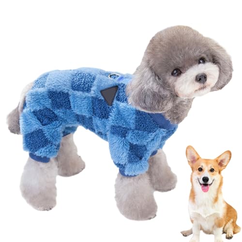 NGUMMS Hunde-Wintermantel | Warmer Vierbeiner-Fleece-Hundepullover mit D-Ring | Haustier-Hundekleidung, Fleece-Hundepullover, kleine Hundejacke für kleine Hundewelpen von NGUMMS