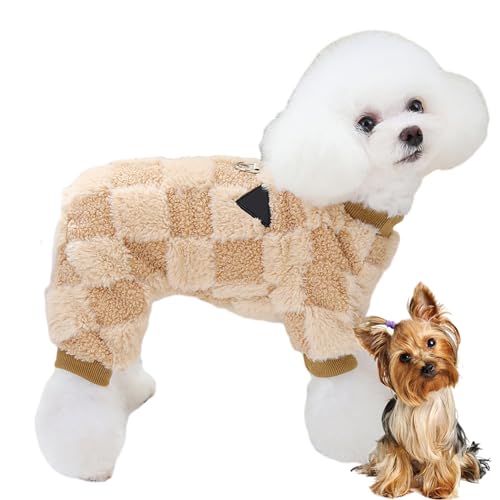 NGUMMS Hundejacke Winter | Warme vierbeinige Fleecejacke für Hunde - Hunde-Fleeceweste, Haustier-Hundekleidung für kleine Hunde, Welpen, Herbst und Winter von NGUMMS