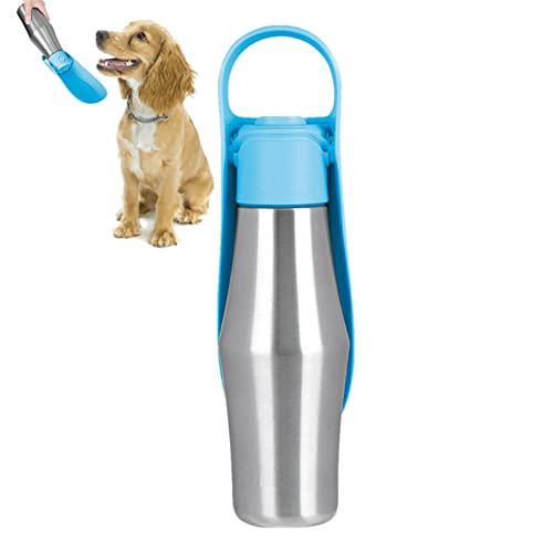 NGUMMS Reise-Wassernapf für Hunde | 27 OZ auslaufsicherer tragbarer Wasserspender für Hunde - Faltbarer Welpen-Reise-Wassernapf, tragbare Haustier-Wasserflasche, auslaufsichere Flasche, Edelstahl von NGUMMS