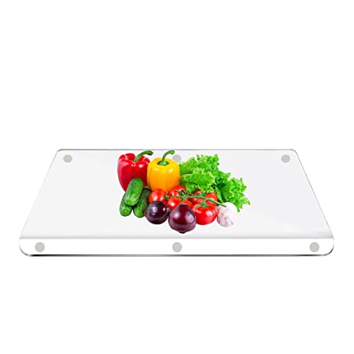 Schneidebretter für Küche - Acryl Arbeitsplatte Schneidebrett - Clear Charcuterie & Chopping Butcher Block mit Lip for Countertop Protector Home Restaurant von NGUMMS