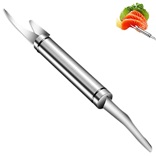 Shrimper und Deveiner Tool, Rechenel,5 in 1 Garnelen Deveiner Tool - Multifunktions-Fischschuppenentferner, Zähler, rutschfeste Schälmesser für Rengö und Peeling von NGUMMS