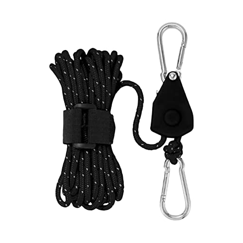 Zelt Guy Seil,Campingführer Lanyard - Reflektierende wiederverwendbare Zugband mit Einstellriemenscheibe, 4 mm Zeltseilen für Kajapanwanderung im Freien Zeltzelt von NGUMMS