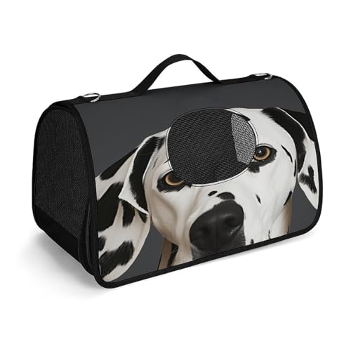 Haustier-Handtasche, Dalmatiner-Druck, modische Hundetragetasche für Katzen und kleine Hunde, jede Reise und Outdoor-Aktivitäten. von NHYDSPQ