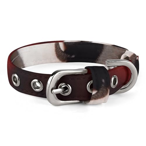 Hundehalsband mit Dalmatiner-Welpen-Aufdruck, personalisierbar, für kleine und mittelgroße Hunde, verstellbare Größen von NHYDSPQ