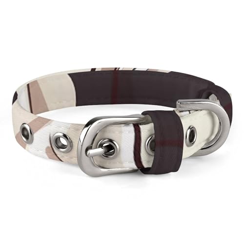 Hundehalsband mit Milchkuh-Aufdruck, personalisierbar, für kleine und mittelgroße Hunde, verstellbare Größen, Hunde Halsband von NHYDSPQ