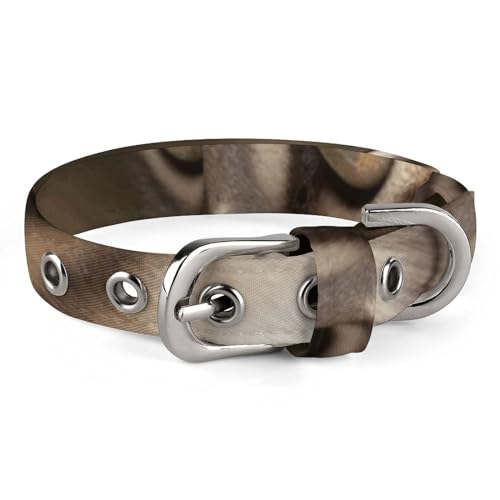 NHYDSPQ Haustier-Halsband, Katzen- und Schmetterlingsdruck, personalisierbar, für kleine und mittelgroße Hunde, verstellbare Größen, Stil 30 von NHYDSPQ