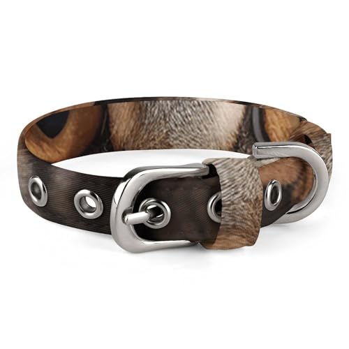 NHYDSPQ Haustier-Halsband, Katzenhalsband mit Deckendruck, personalisierbar, für kleine und mittelgroße Hunde, verstellbare Größen, Stil 35 von NHYDSPQ