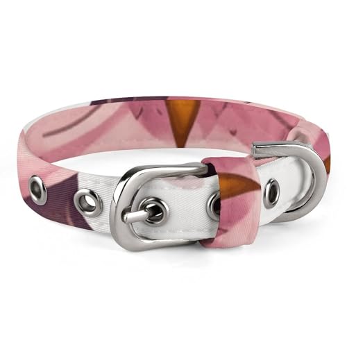 NHYDSPQ Haustier-Halsband, niedliches Eulen-Motiv, personalisierbar, für kleine und mittelgroße Hunde, verstellbare Größen, Stil 19 von NHYDSPQ