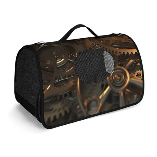 NHYDSPQ Haustier-Handtasche, coole Steampunk-Ausrüstung, modische Hundetragetasche für Katzen und kleine Hunde, jede Reise und Outdoor-Aktivität, 45 x 26 x 23,5 cm, Stil von NHYDSPQ