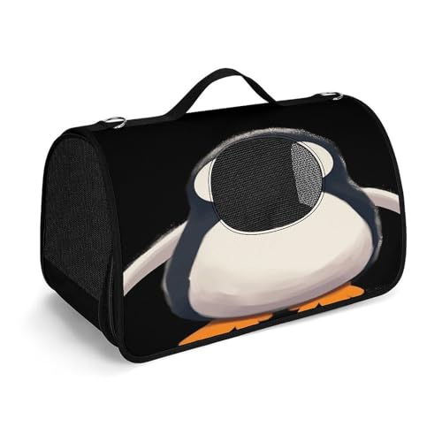 NHYDSPQ Haustier-Handtasche, niedlicher Pinguinm-Druck, modische Hundetragetasche für Katzen und kleine Hunde, jede Reise und Outdoor-Aktivität, 45 x 26 x 23,5 cm, Stil von NHYDSPQ