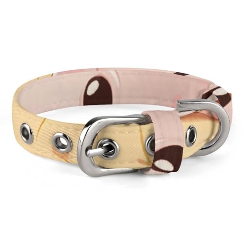 NHYDSPQ Haustierhalsband, bunt, niedlicher Schweine-Druck, personalisierbar, Haustierhalsband für kleine und mittelgroße Hunde, verstellbare Größen, Stil 23 von NHYDSPQ