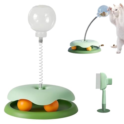 Leckerli-Ballspender for Katzen, 2025 neues Leckerli-Spender-Hundespielzeug, interaktives Haustierspielzeug, interaktives Puzzle-Spielzeug mit langsamer Fütterung, multifunktionales Futterball-Spielze von NIANE