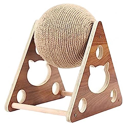 Interaktives Katzenspielzeug aus Holz, Sisal-Kratzbaum, Katzenkratzbaum, Wand, Intelligenzspielzeug, Katzenspielzeug, Holz, Holzkratzbaum von NIBHZ