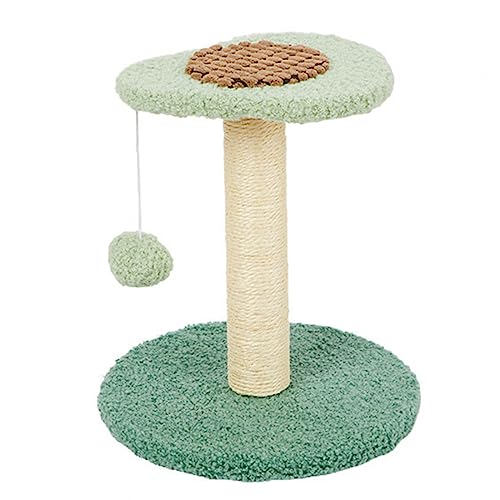 Katzenkratzbaum, Pilz-Kratzspielzeug für Katzen und Kätzchen, Katzenspielzeug, Hängender Pompon, Ball mit Feder für Kätzchen und Katzen Im Innenbereich,Small B von NIBHZ