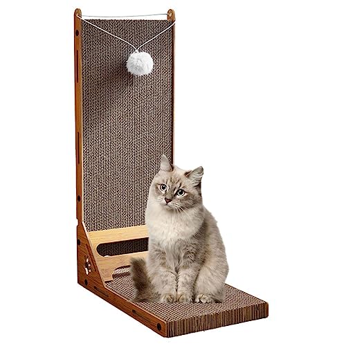 Wand-Katzenkratzer, Vertikaler Katzenkratzbaum aus Pappe, Katzenkratzspielzeug, Katzenminze-Spielzeug, Katzengeschenke, Katzenspielzeug Interaktiv von NIBHZ