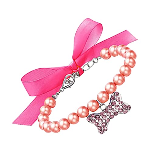 NICERAM Perlenhalsbänder für Haustiere - Haustier Katze Halsband Zubehör Ornamente | Sicheres Haustier-Perlenketten-Zubehör für Hochzeitsfeiern von NICERAM