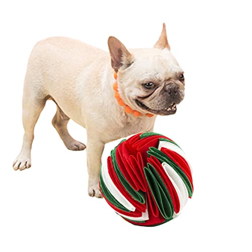 NICERAM Pet Schnüffelball,Snuffle Treat Dispenser Ball | Puzzle-Spielzeug für Hunde Bereicherungsspiel zum Stressabbau, tragbar, maschinenwaschbar von NICERAM