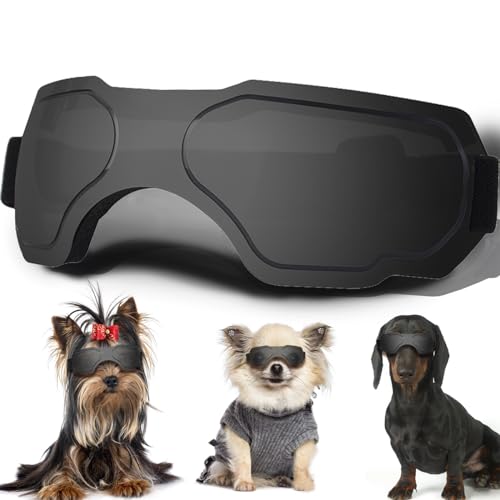 Große Hundesonnenbrille, Hundebrille mit verstellbarem Riemen, UV-Schutz, winddicht, für große Hunde, Haustierbrillen, Augenschutz von NICERINC PET