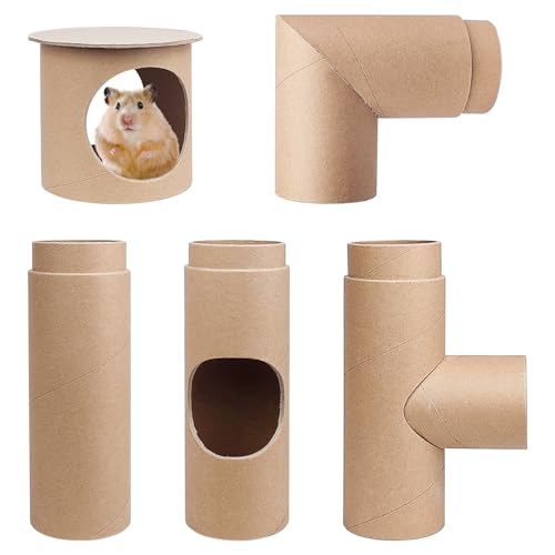 Hamster-Tunnel, Hamsterröhren, Composable DIY und Build Hamster Tunnel, Hamster Übungsspielzeug, Kleintiertunnel für Hamster, Maus, Rennmäuse, Mäuse oder andere Kleintiere von NICERINC PET