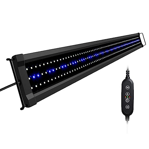 NICREW ClassicLED G2 Aquarium Beleuchtung, Steuerbar LED Lampe mit Mondlicht, IP67 Wasserdicht für Süßwasser-Aquarien, 118-150cm von NICREW