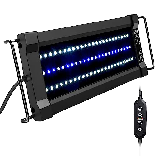 NICREW ClassicLED G2 Aquarium Beleuchtung, Steuerbar LED Lampe mit Mondlicht, IP67 Wasserdicht für Süßwasser-Aquarien, 30-43cm von NICREW