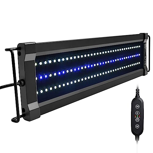 NICREW ClassicLED G2 Aquarium Beleuchtung, Steuerbar LED Lampe mit Mondlicht, IP67 Wasserdicht für Süßwasser-Aquarien, 45-60cm von NICREW