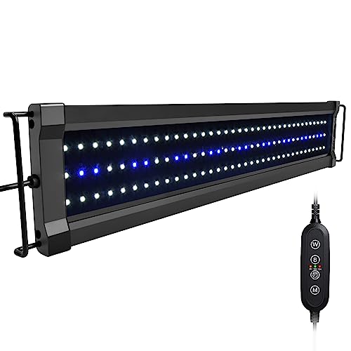 NICREW ClassicLED G2 Aquarium Beleuchtung, Steuerbar LED Lampe mit Mondlicht, IP67 Wasserdicht für Süßwasser-Aquarien, 60-80cm von NICREW