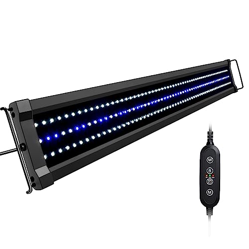 NICREW ClassicLED G2 Aquarium Beleuchtung, Steuerbar LED Lampe mit Mondlicht, IP67 Wasserdicht für Süßwasser-Aquarien, 90-125cm von NICREW