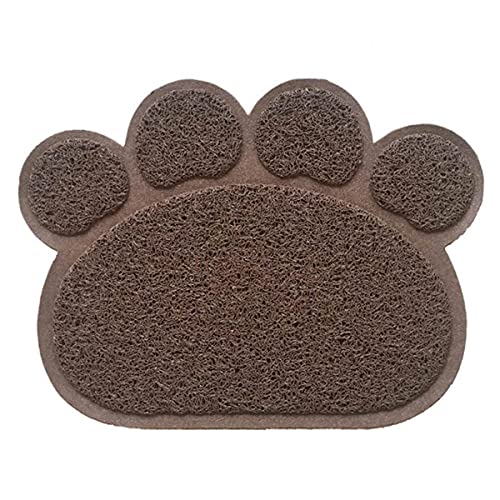 NIQIU 1 STÜCK Hohe Qualität Pat Supplies PVC Bettdecke Wasser Neue rutschfeste Heißer Fütterungsmatte wasserdichte Pfote Katze Haustier-Braun,30x40cm,USA von NIQIU