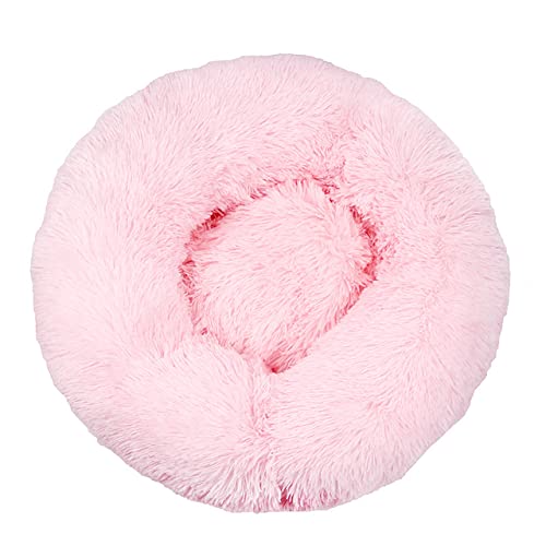 NIQIU Haustier Hundebett Korb Hundebetten Für Große Bankmatte Für Heimtierbedarf Sofa Hundehütte Für Katze Großes Kissen-Rosa,90cm,China von NIQIU