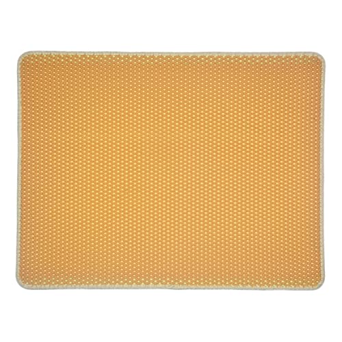 NIQIU Haustier Katzentoilette Doppellagige Katzentoilette Katzenbett Trapping Haustiertoilette Matte Clean Pad Produkte Bett für Katzen Zubehör Katzenbetten-gelb,30x30cm,Deutschland von NIQIU