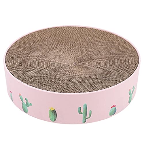 NIQIU Karton Katzenminze Kratzbrett Nagelkratzer Matte Kitten Bed Toy-Rosa,M von NIQIU