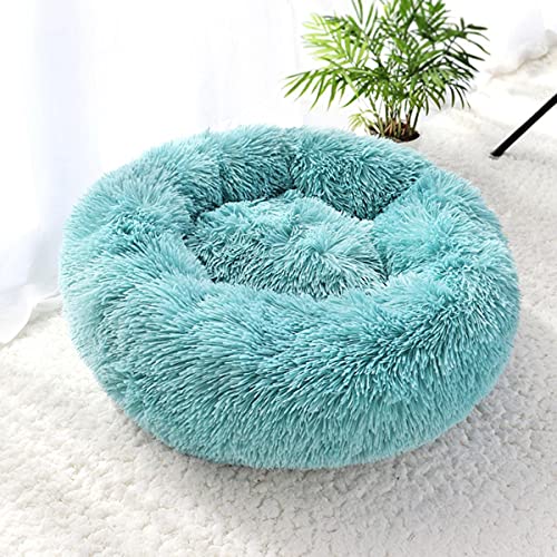 NIQIU Katzen-Hundebett Weicher Plüsch Langer Plüsch Bestes Haustier-Hundebett für Hunde Produkte Nest Winter Warm Schlafende Katze Haustier-Bett-Matte Katzenhaus-Grün,100cm von NIQIU