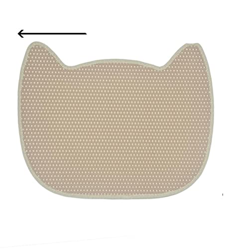 NIQIU Katzenform Haustier Katzentoilette Doppellagige Streu Eva Katzenbett Pads Trapping Box Matte Haus Saubere Matte wasserdichte rutschfeste Katze Miqi,Spanien von NIQIU