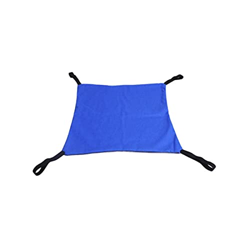 NIQIU Neue Katzenbettmatte Fleece Haustier Kätzchen Katzenhängematte Abnehmbare Hängende Weiche Bettkäfige Für Stuhl Tisch Kitty Kaninchen Kleine Haustierschaukel Nest-Blau,48x50cm von NIQIU