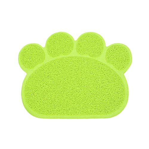 NIQIU wasserdichte Haustier Katzenstreu Matte Niedliche Klauenform Fütterung Pad PVC Einfache Reinigung Doppelschicht Katzen Toilettenmatten für Haustier Katzen Supplies-2,China von NIQIU